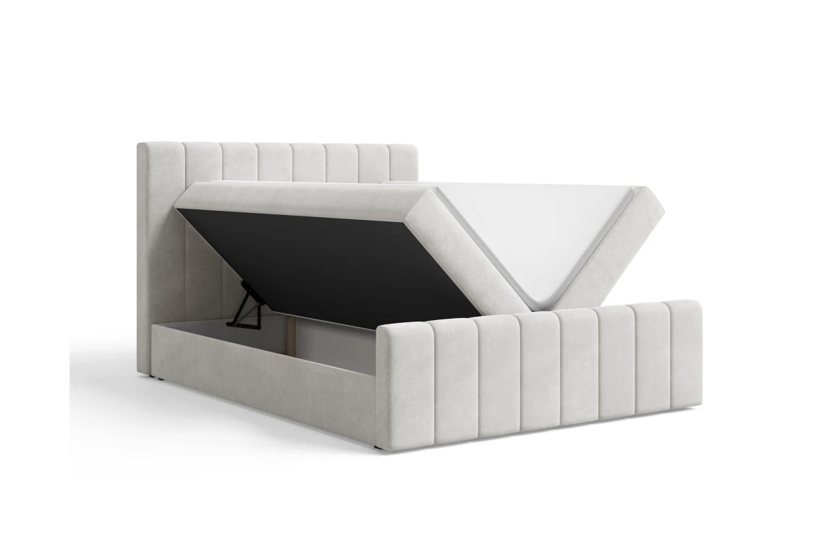 Boxspringbett 01 BIS - Beige Boxbett 180x200
