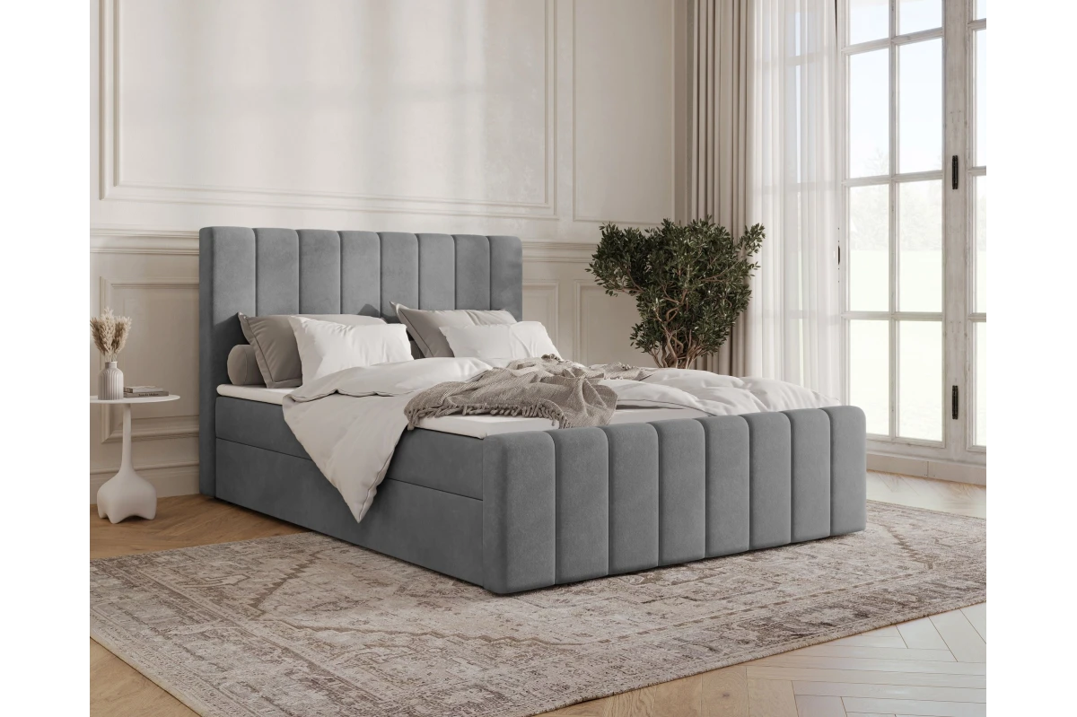 Boxspringbett 01 BIS - Beige Boxbett 180x200