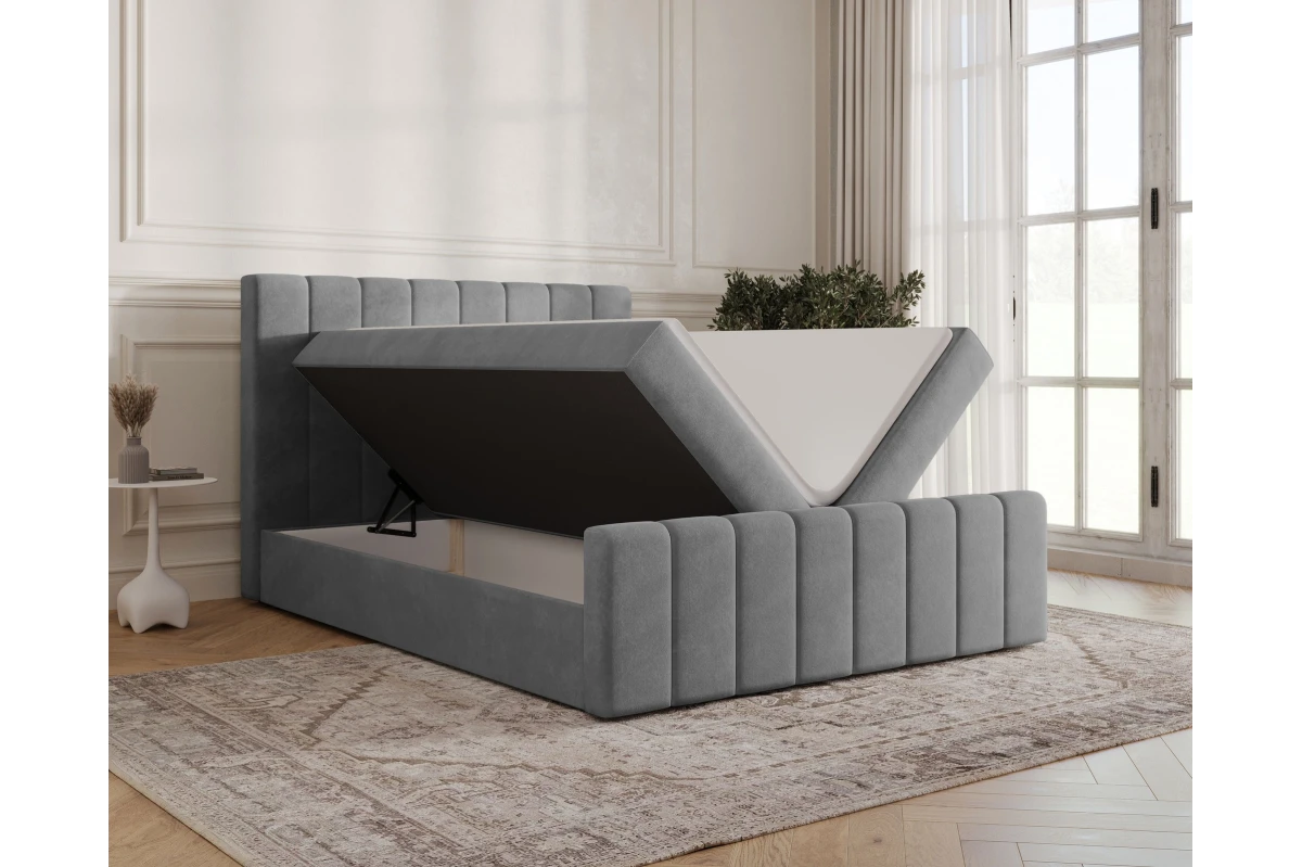 Boxspringbett 01 BIS - Beige Boxbett 180x200