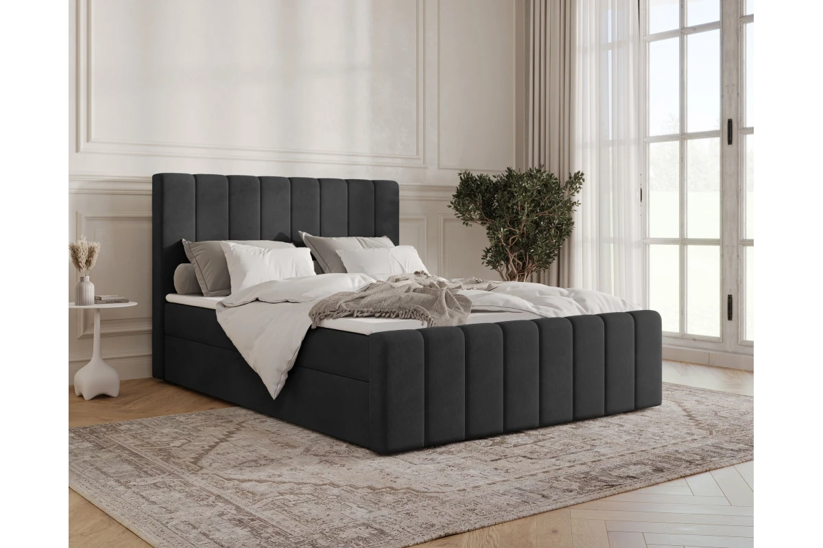 Boxspringbett 01 BIS - Beige Boxbett 180x200