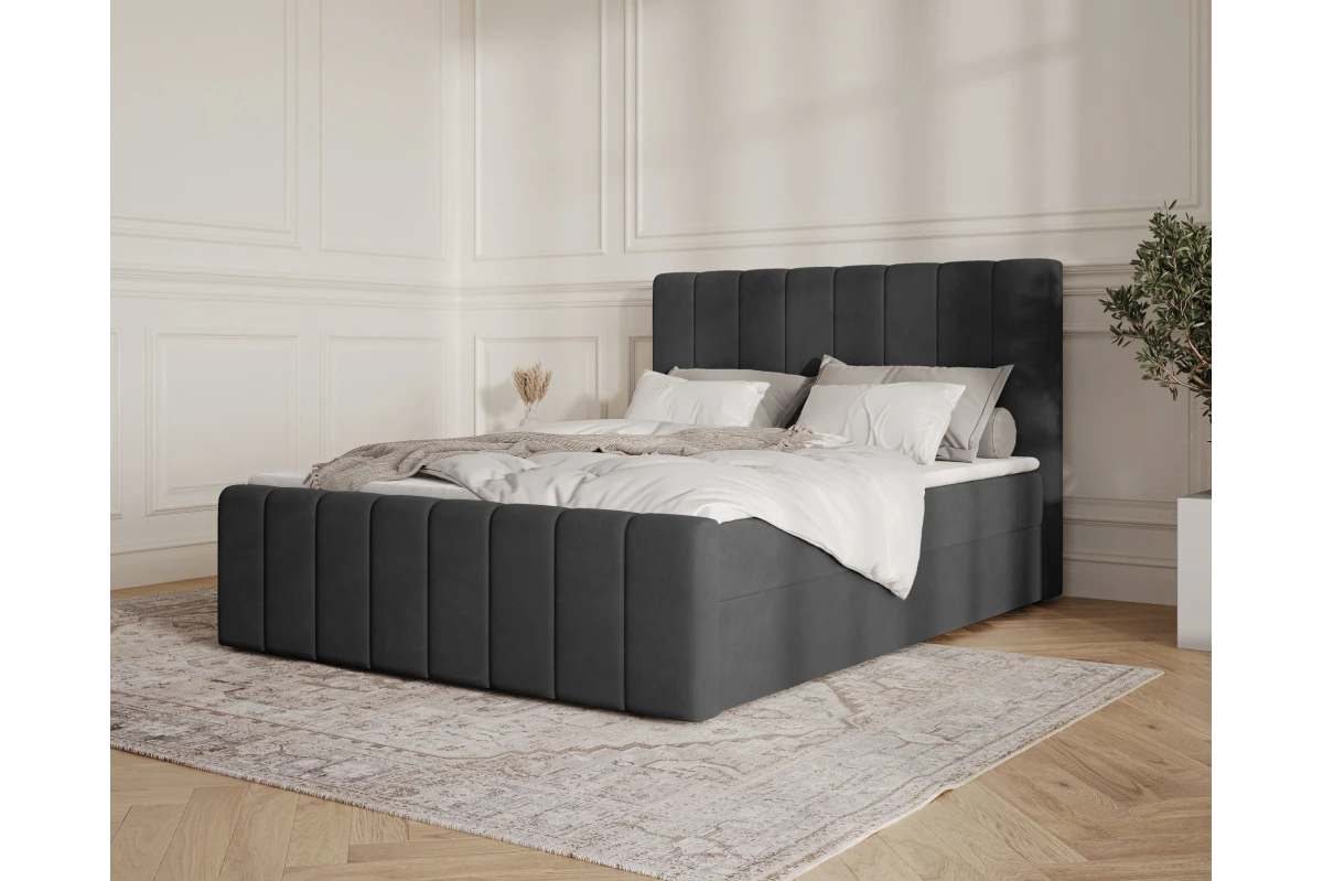 Boxspringbett 01 BIS - Beige Boxbett 180x200