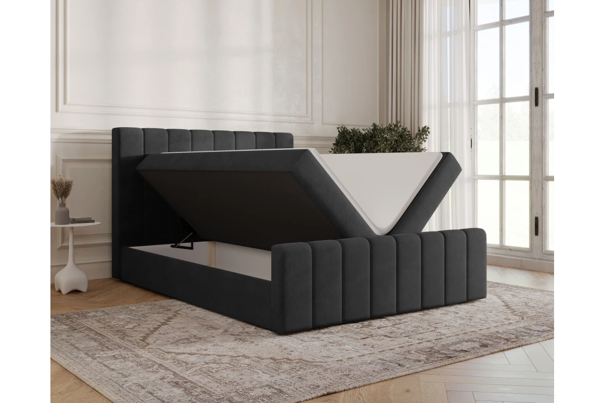 Boxspringbett 01 BIS - Beige Boxbett 180x200