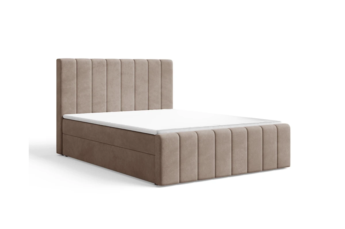 Boxspringbett 01 BIS - Beige Boxbett 180x200