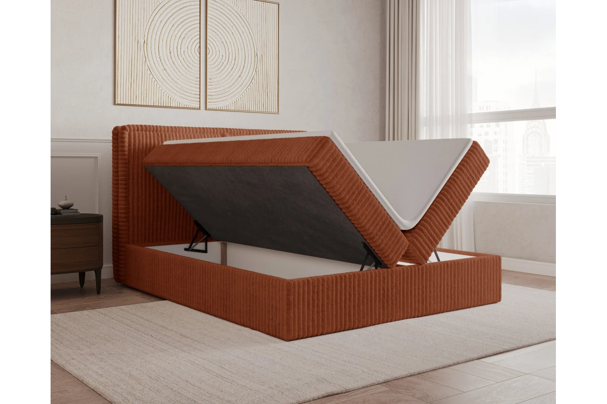 Boxbett 04 - 180x200 - Rostfarben (Ambience 09)