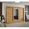 Schwebetürenschrank CYLIO 250 cm - Artisan Eiche