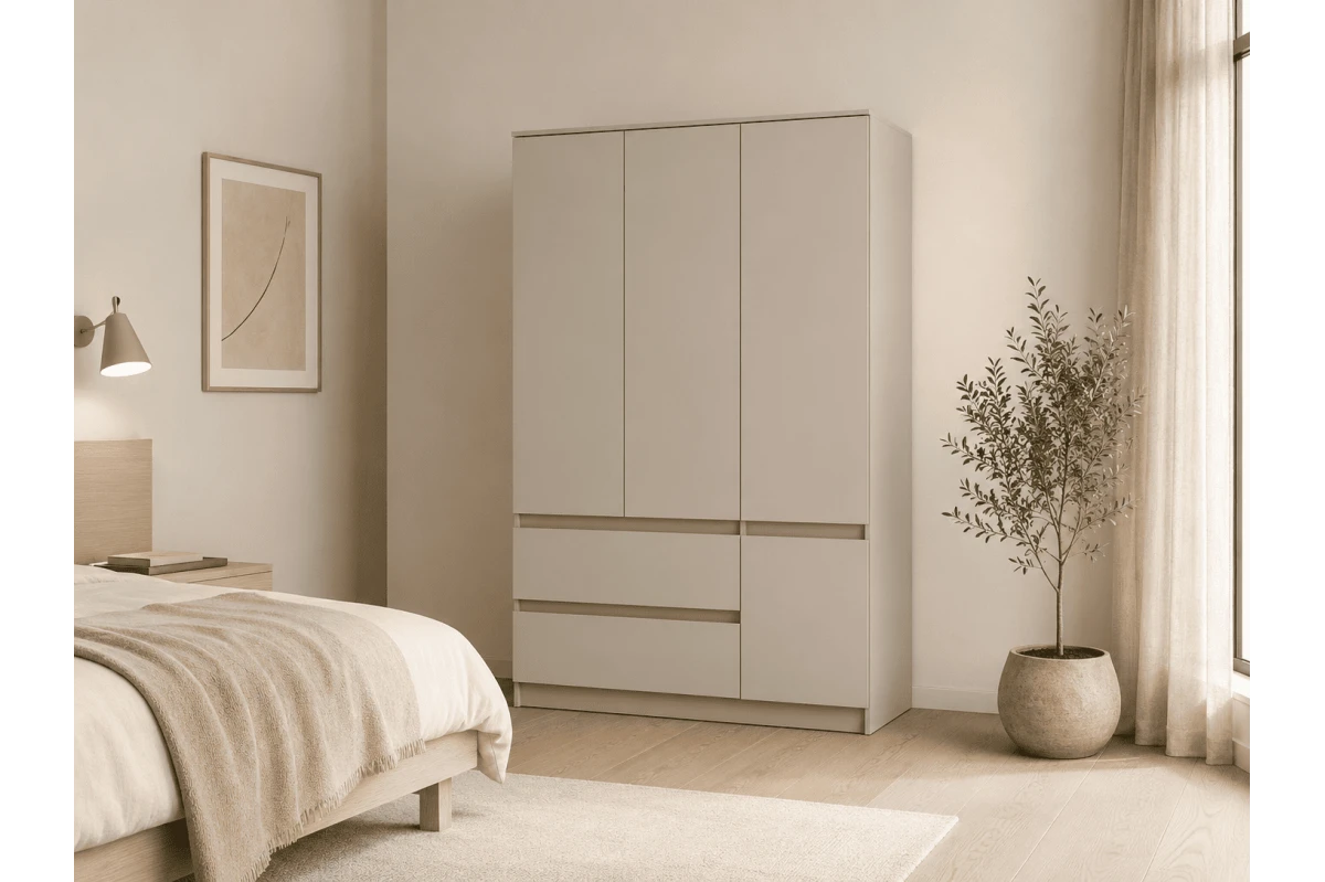 KLEIDERSCHRANK 4D2S LOSKO - Kaschmir