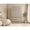 KLEIDERSCHRANK 4D2S LOSKO - Kaschmir