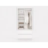 KLEIDERSCHRANK 2D2S LOSKO - Weiß