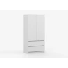 KLEIDERSCHRANK 2D2S LOSKO - Weiß