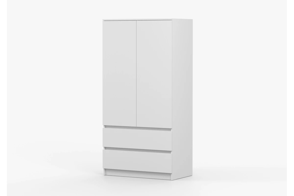 KLEIDERSCHRANK 2D2S LOSKO - Weiß