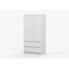 KLEIDERSCHRANK 2D2S LOSKO - Weiß