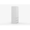 KLEIDERSCHRANK 2D2S LOSKO - Weiß