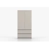 KLEIDERSCHRANK 2D2S LOSKO - Weiß