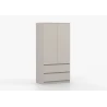 KLEIDERSCHRANK 2D2S LOSKO - Weiß