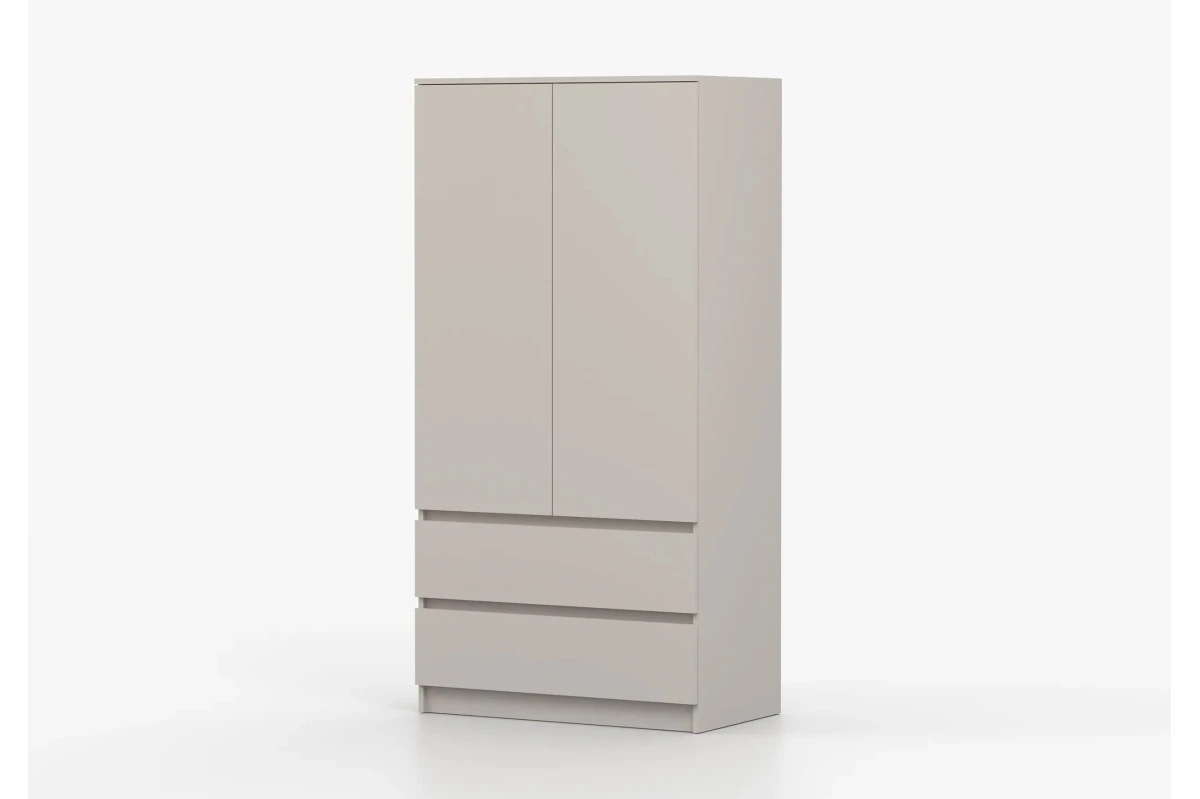 KLEIDERSCHRANK 2D2S LOSKO - Weiß