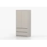 KLEIDERSCHRANK 2D2S LOSKO - Weiß
