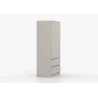 KLEIDERSCHRANK 2D2S LOSKO - Weiß