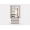 KLEIDERSCHRANK 2D2S LOSKO - Weiß