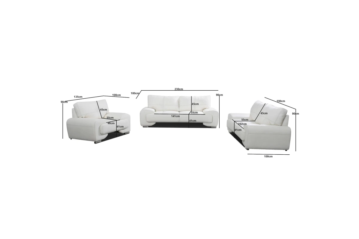 Couchgarnitur Lorento 3+2+1