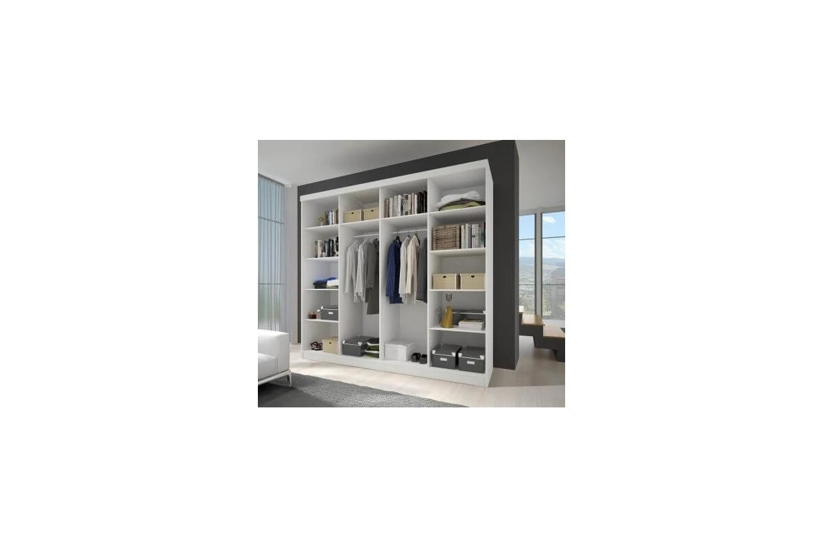 Kleiderschrank Schwebetürenschrank BEN 38B mit SPIEGEL - 233