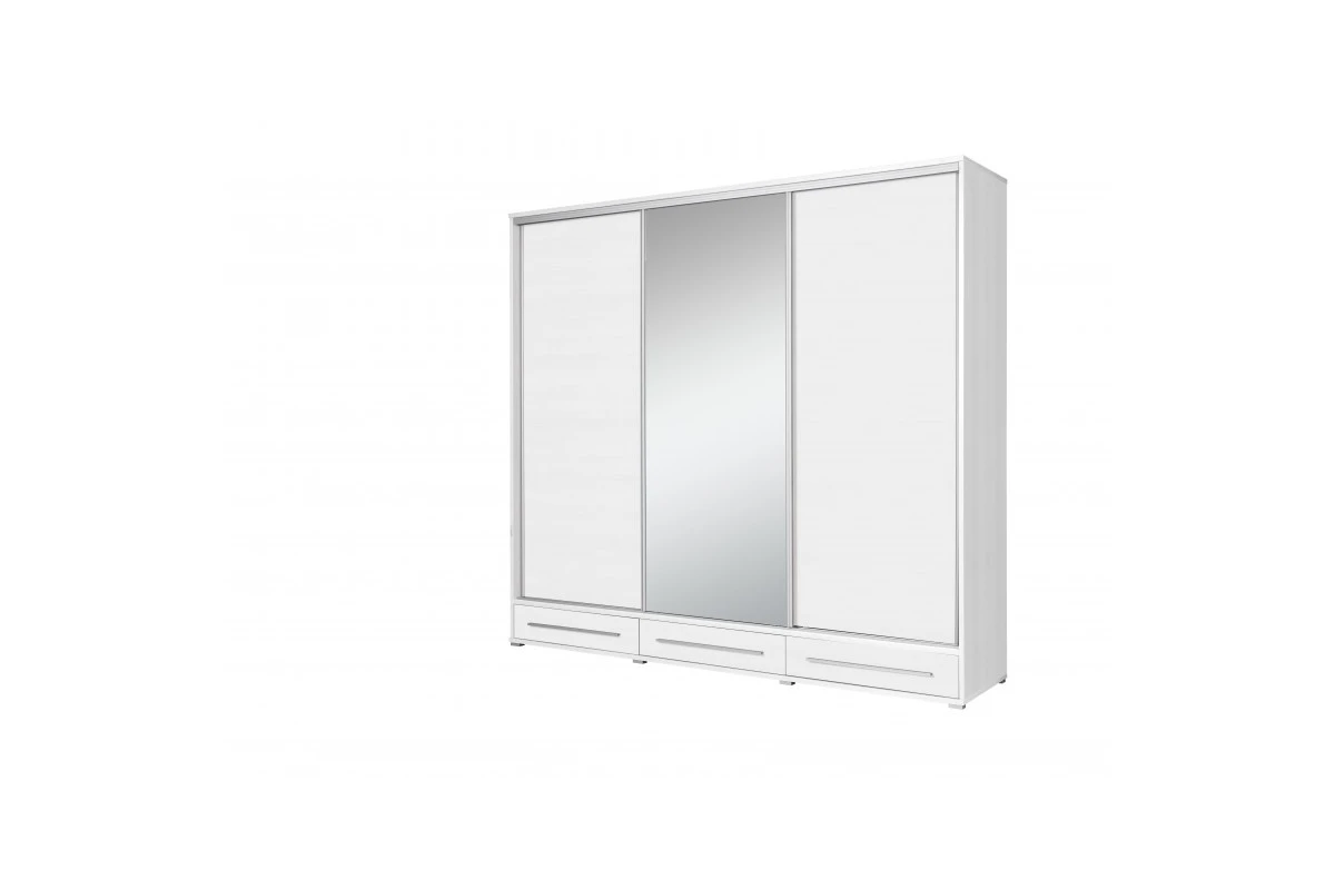Kleiderschrank Schwebetürenschrank K001- 255 - mit Spiegel