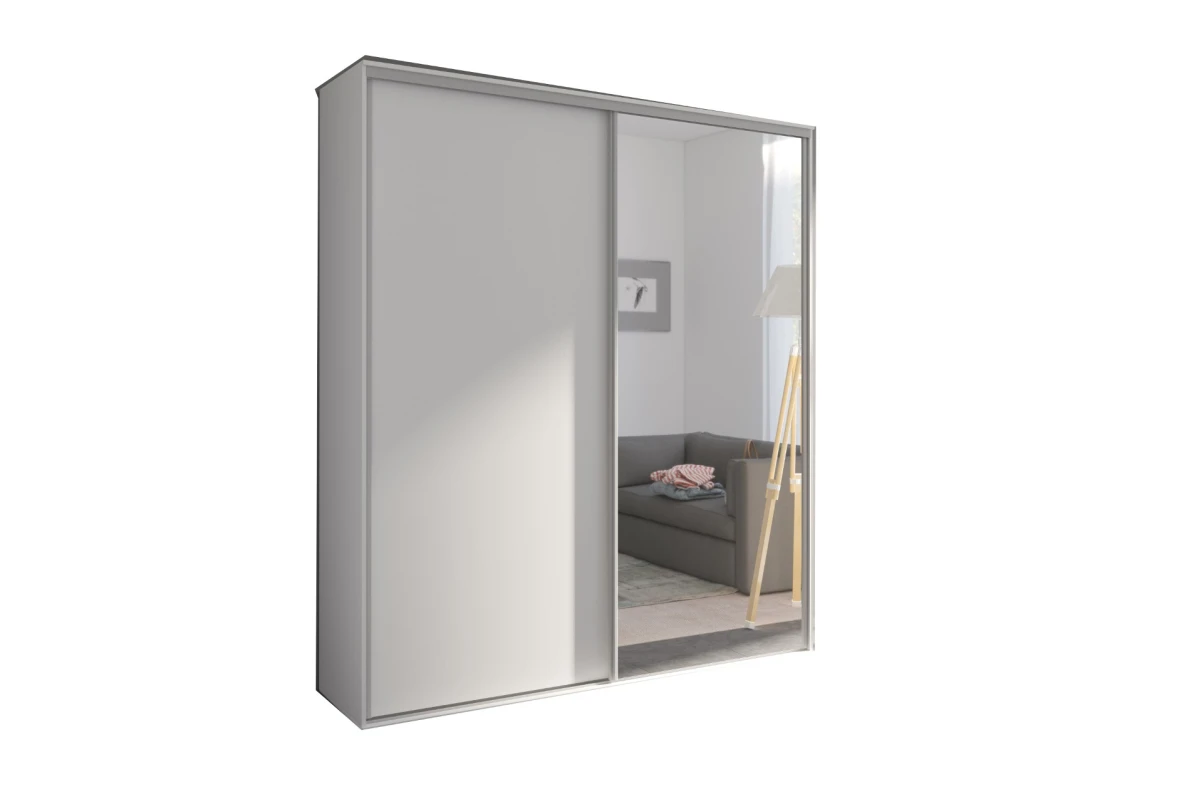 Kleiderschrank Schwebetürenschrank BORA - 254 mit SPIEGEL
