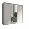 Kleiderschrank Schwebetürenschrank BORA - 254 mit 2-Spiegeltür