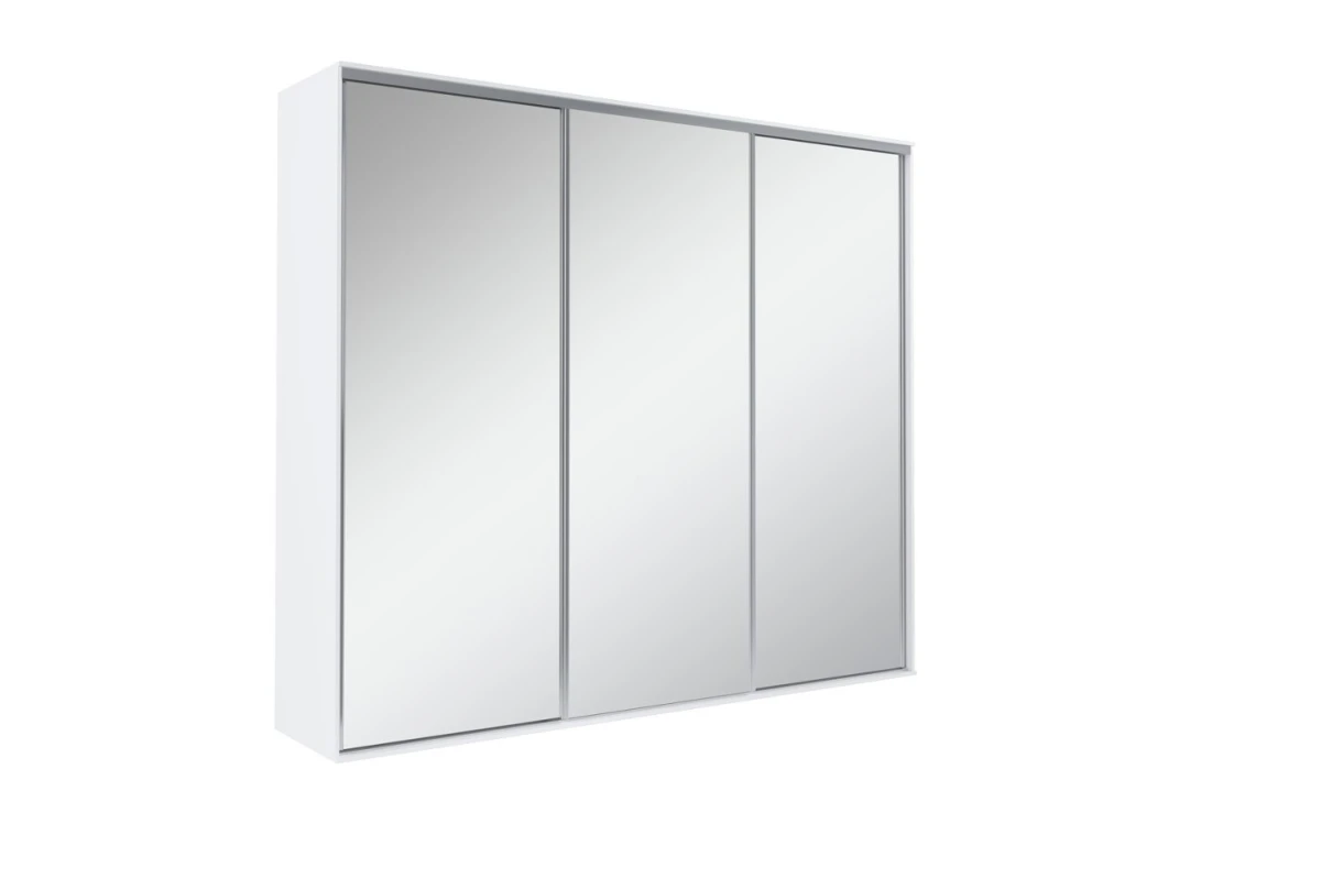 Kleiderschrank Schwebetürenschrank BORA - 277 mit 3-Spiegeltür