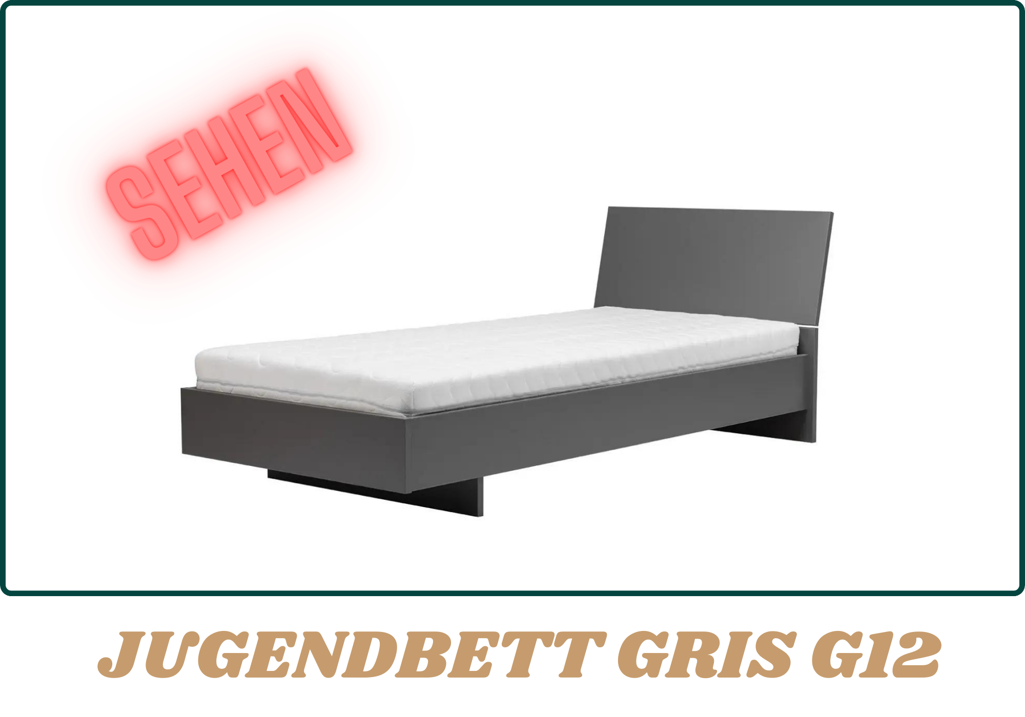 Jugendbett Gris G12