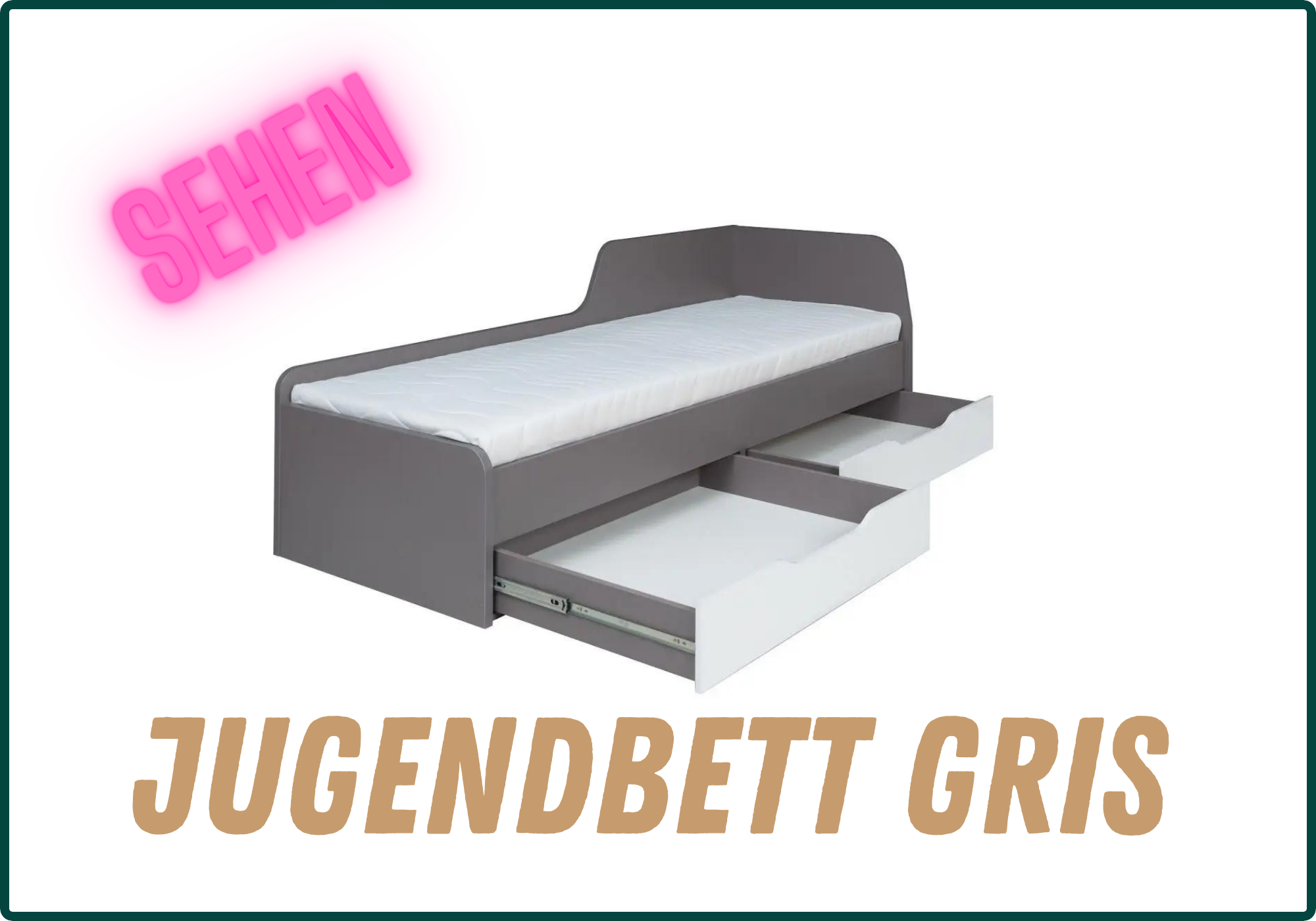 jugendbett gris