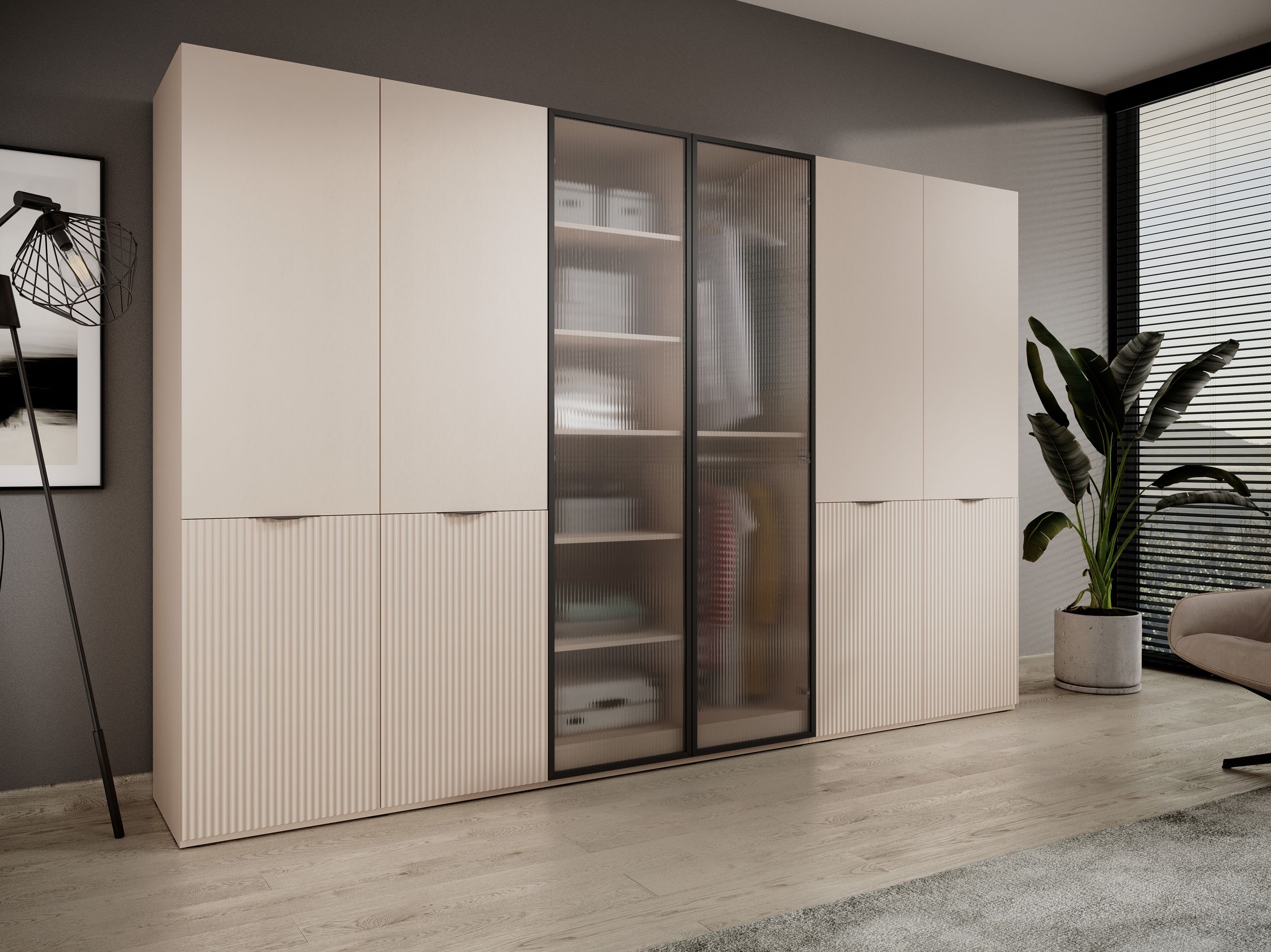 schrank minewra flutles 300 - beige