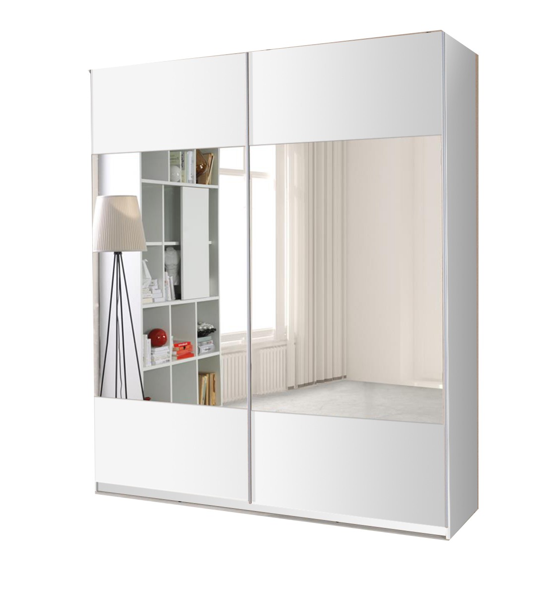 Kleiderschrank 175 cm breit - Polly